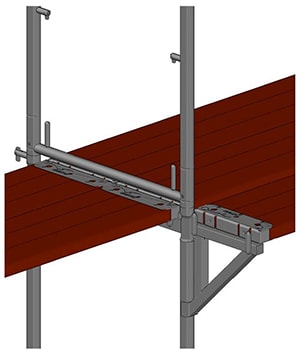 кронштейн B32 для ниш в лесах plettac SL