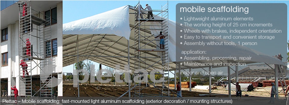 Mobile scaffolding